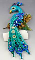 Clay peacock